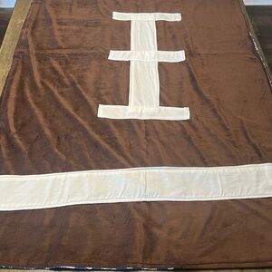 Handmade baby football blanket Detroit Lions